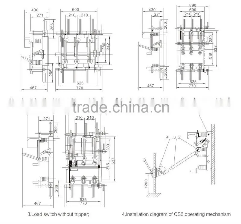 FN7-12 Series Indoor H.V.Load Switch with Fuse Combination Apparatus