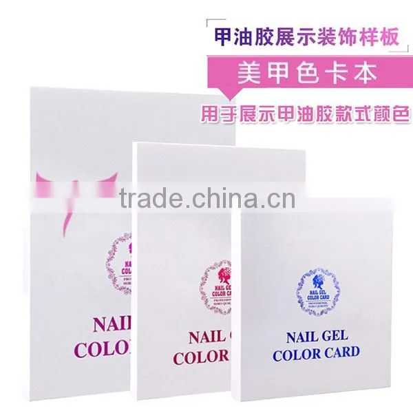 120 216 308 colors nail gel polish color chart book