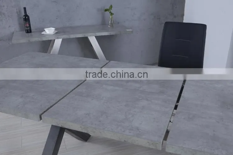 2016 Popular Marble Fiber Dining Table Set