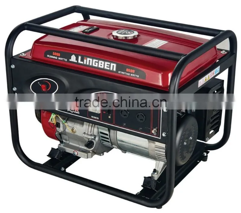 Lingben China 5kva 6500w gasoline generator taizhou