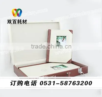 newest design high quality fancy leather album cover with case China most professional manufacture