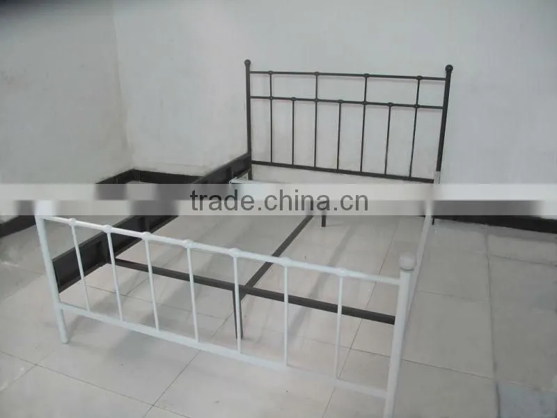 the bedroom metal bed