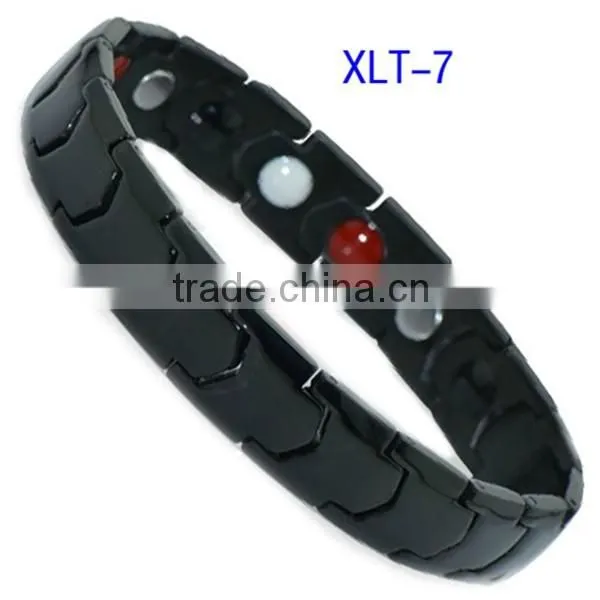 Women jewelry bracelet high quality rose gold stainless steel energy bracelet