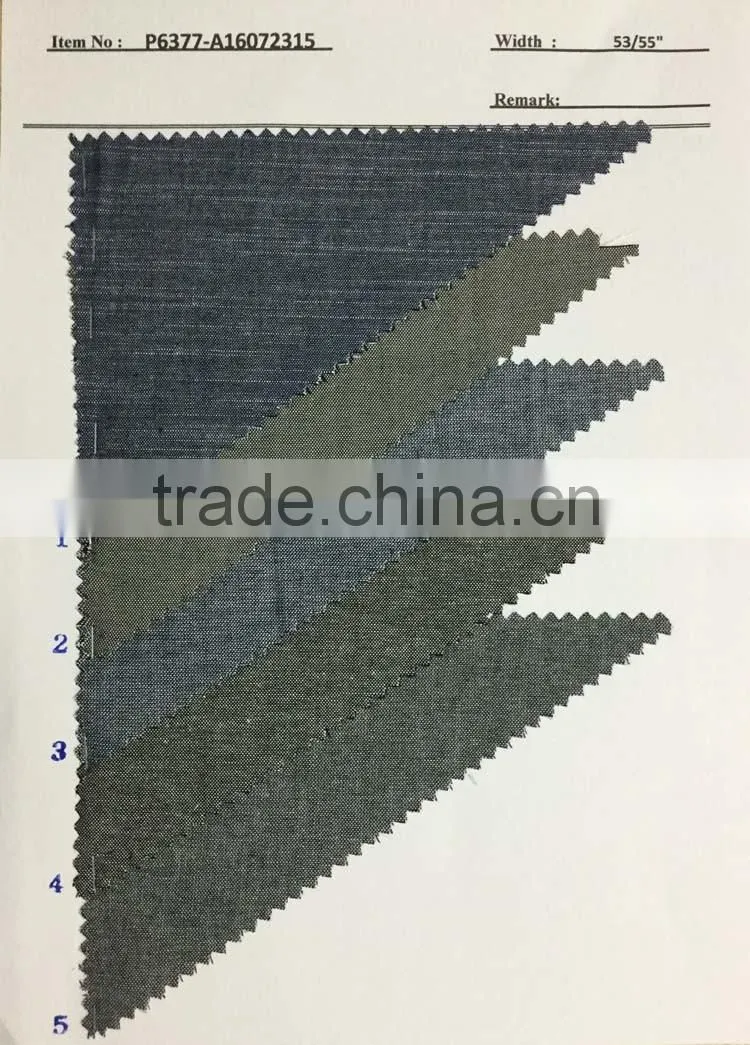 stock cotton oxford shirtting fabric P6377-A16072313