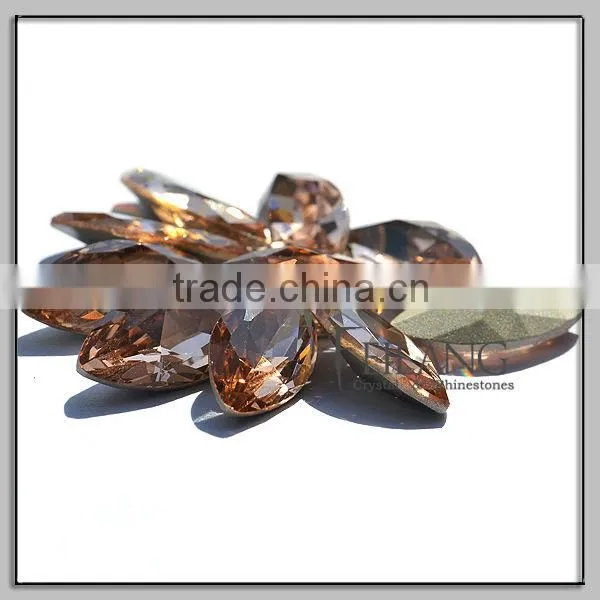 Foiled back glass stone