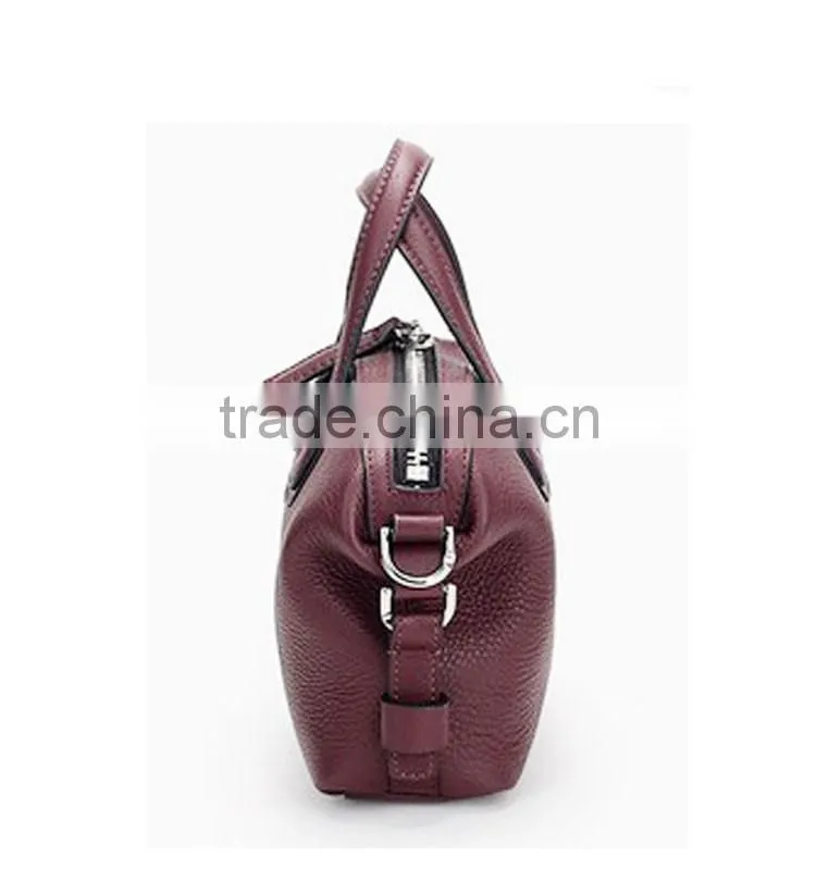 purple color plain leather handbag charms wholesale