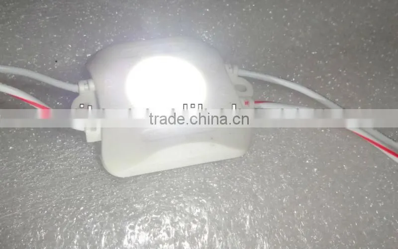 WHITE 1.2W 5050 type super bright led module,DC12V input;20pcs a string;injection module,IP65