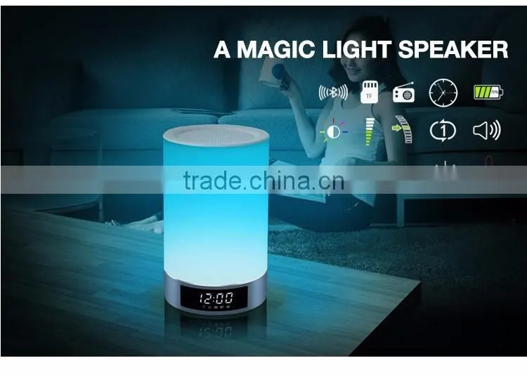 Lighting touch lamp portable speaker and bluetooth speaker