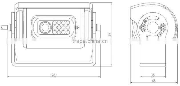 super wide viewing angle(150 degree) school bus camera for backup