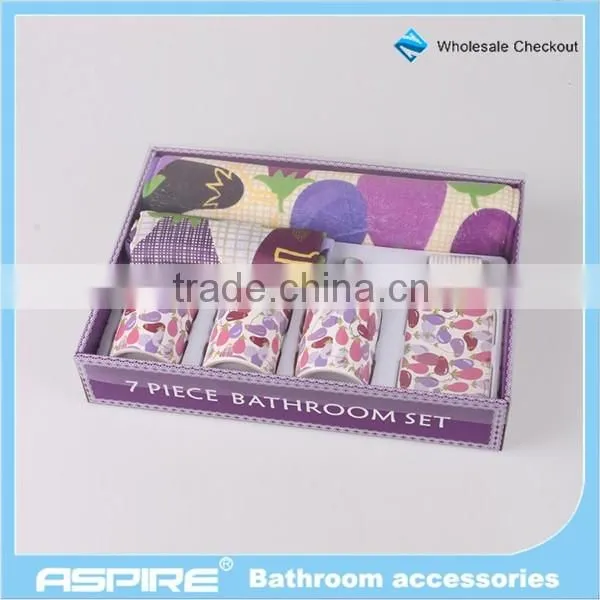 Houseware ceramic plastic bathroom accessories