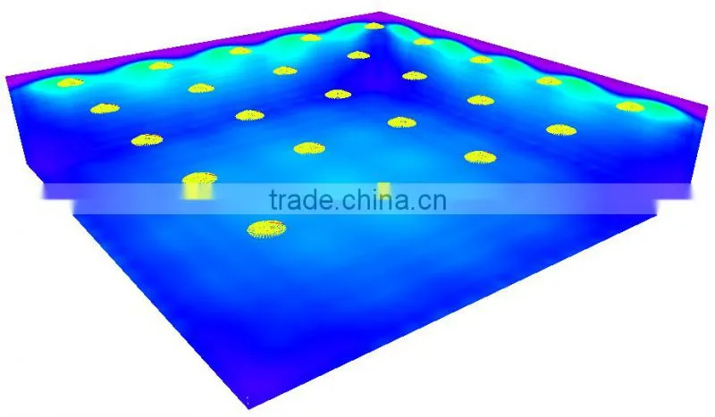 100mm high bay light optical lens , 150 degree beam angle glass lens