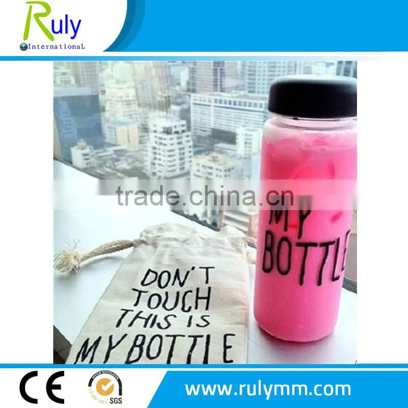 500ml clear/transparent korea my bottle for water/fresh fruit