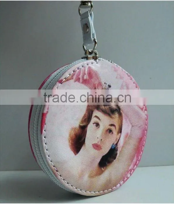 promotional small patent pu coin wallet