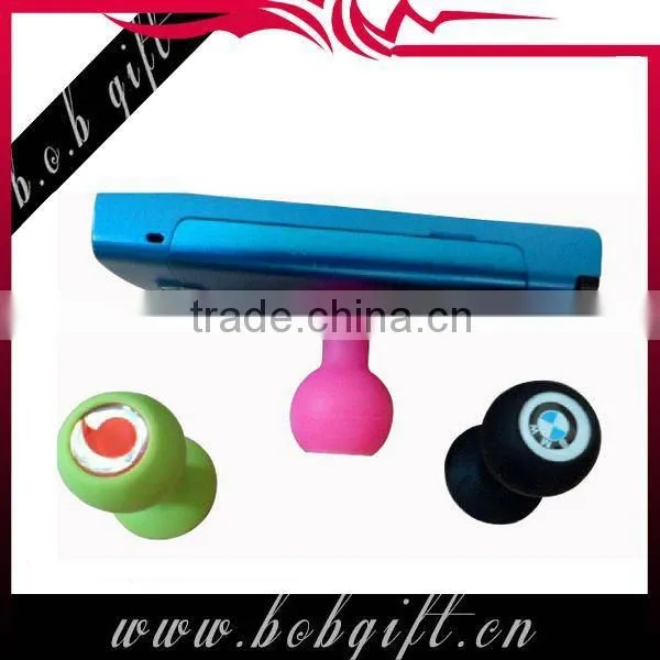 special logo painted mini ball phone stand holder