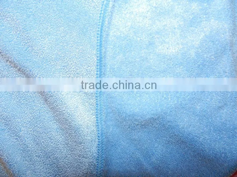 Microfibre shiny welft cloth