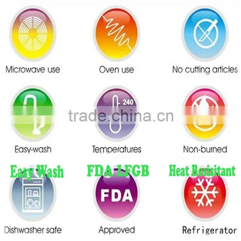 High Quality OEM Single Color Logo FDA Set of 3 Silicone Spatula
