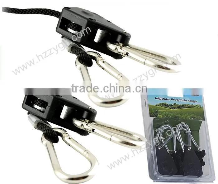 Hydroponics Reflector Pully Rope Ratchet Hanger / Adjustable Plant Ratchet Hinge