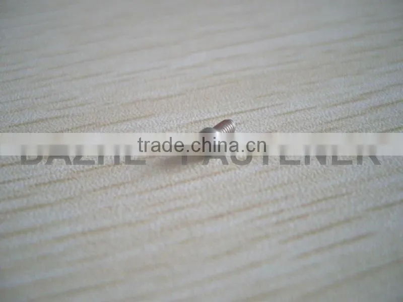 Small size pan head cross recess sloted machine screw