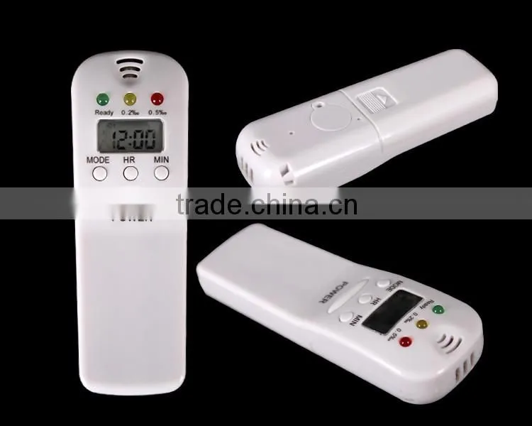 LED Digital alcohol tester with clock