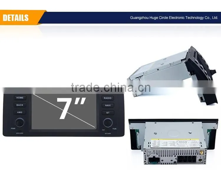 7 Inch 2 din White screen CPU DIY 1.6GHZ 16 GB Android car gps stereo sounds dvd player for BMW X5 E53