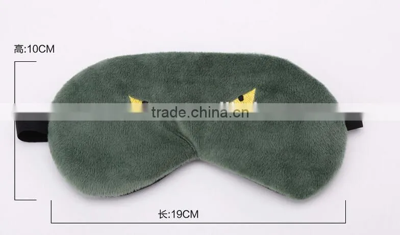New Style Hot Selling Big Eyes Lovely Patch Adjustable Cotton Blindfold Shade Travel Sleeping Aid Cover Light Eye Mask