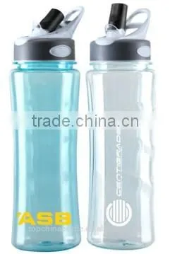 2015 1 liter FDA Tritan plastic bottle with active carbon filter