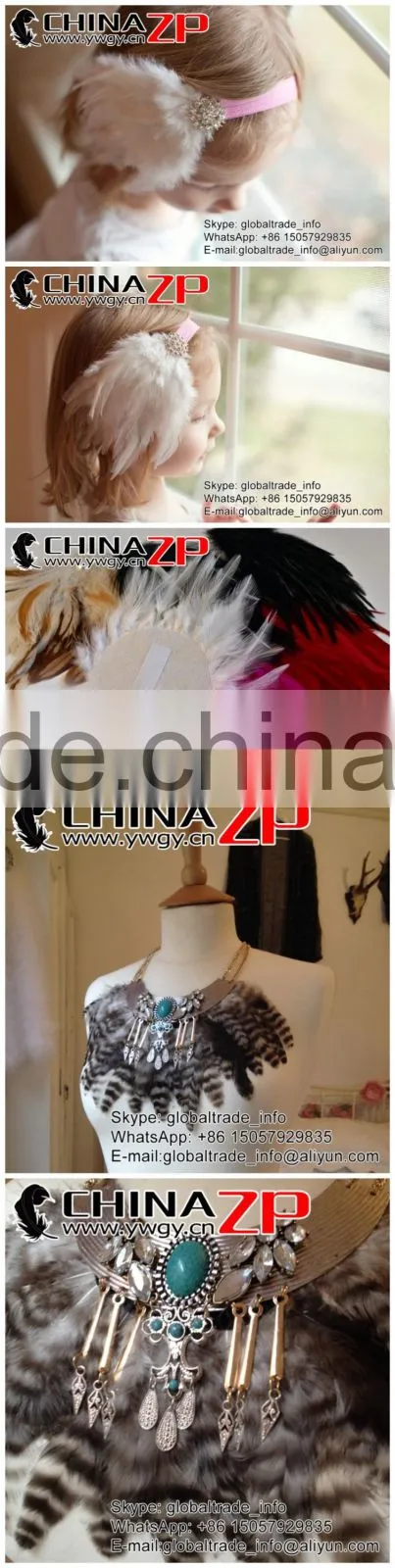 Top Supplier ZPDECOR Wholesale Good Quality Colored Green Chicken Rooster Saddle Feathers for Sale