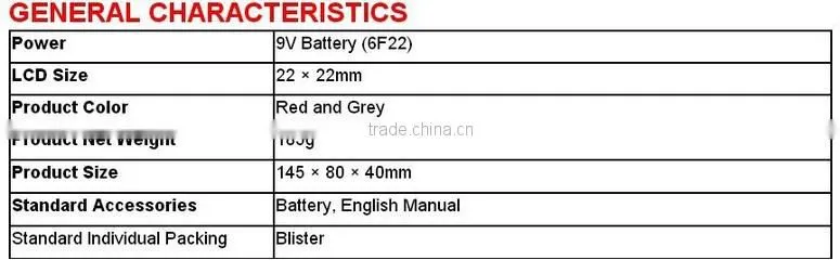 Uni-T UT300A Infrared IR Non-Contact LCD Thermometer Digital IR Thermometer