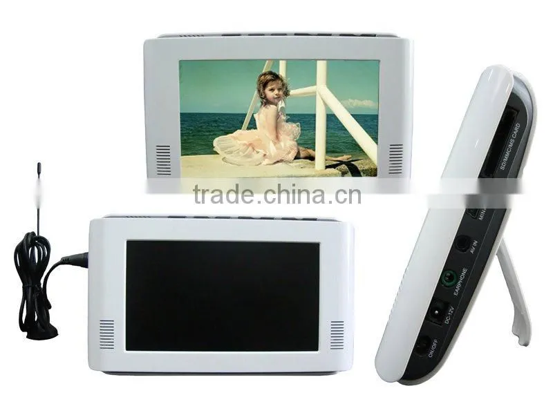 7 INCH PORTABLE TV, WITH USB & CARD READER