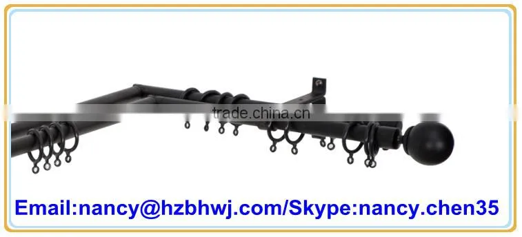 Nickel Black Adjustable Curtain Rods