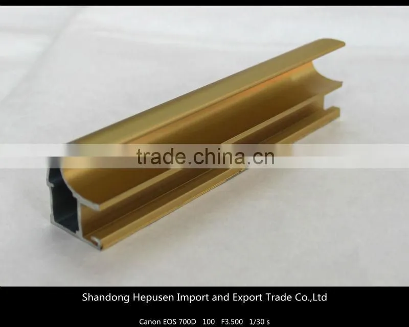 High quality anodized aluminum extruded profiles for wardrobe
