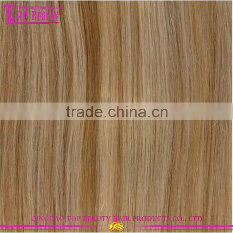 2015 New Fashion one piece clip in human hair extension 100% Virgin Remy Ombre Hair Extension Clip In