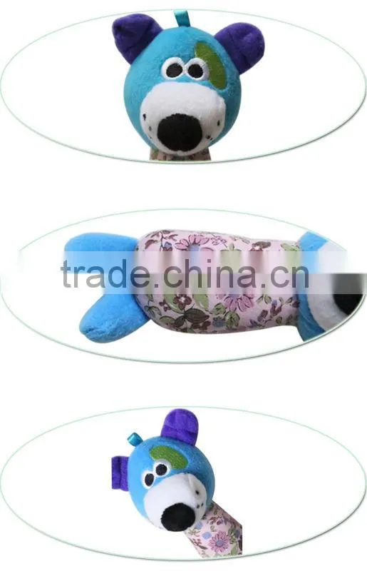 Baby Plush Confort Toy Kaifulan new style bell inside my bule dog