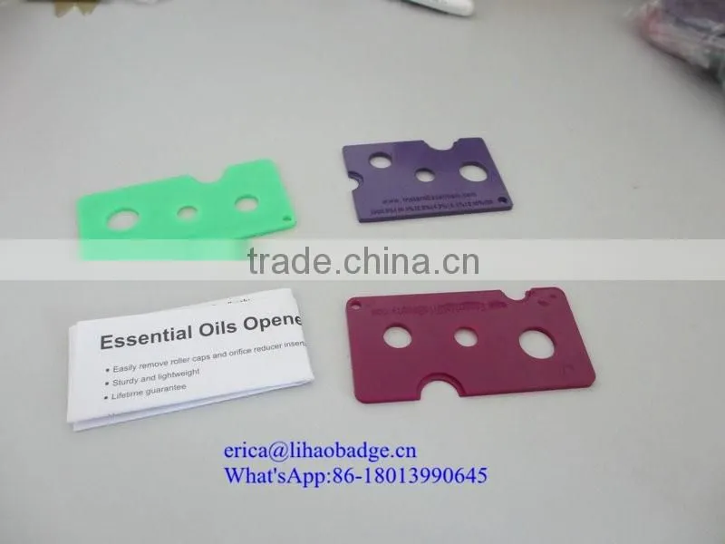 Top quality Cheapest rectangle shaped bottle opener for essential oil