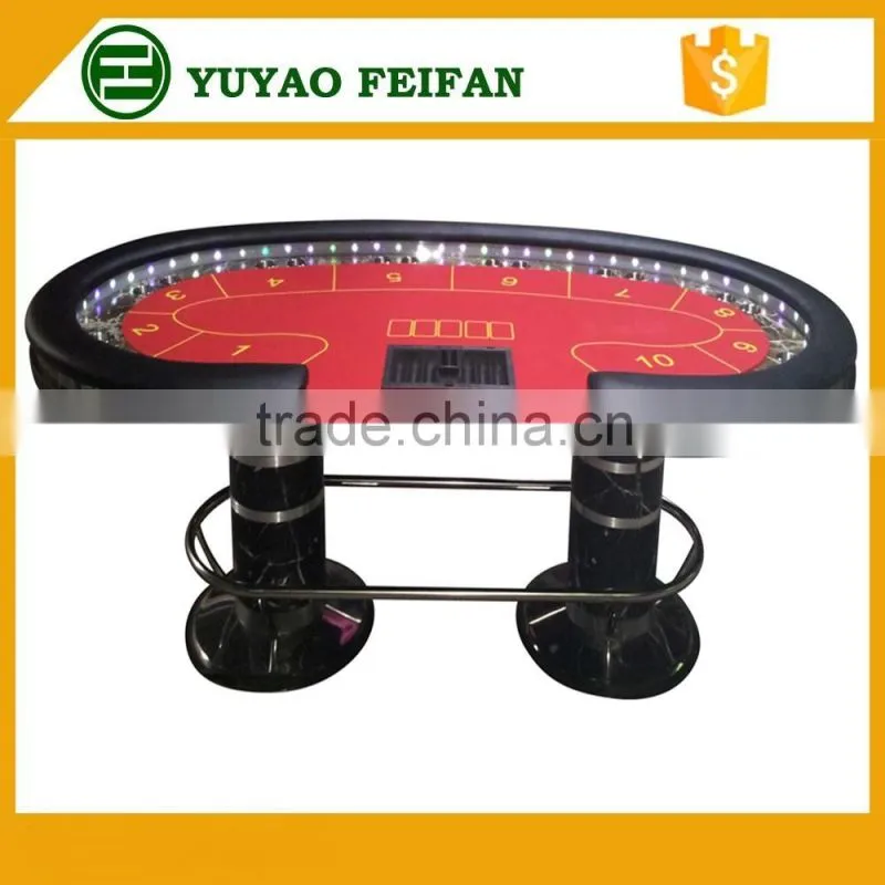 10 person deluxe poker table casino poker table with stainless legs