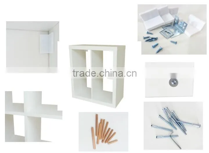 Hot sale 2*2 wood cube bookcase