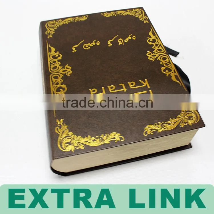 Top sell fake book foil golden logo the best chocolate packaging