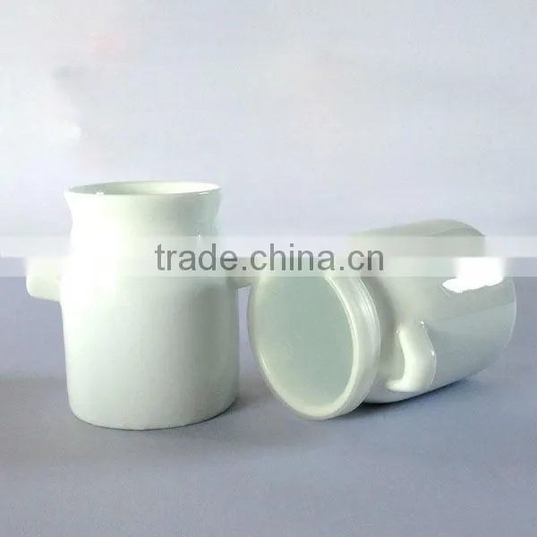 140 ml White Porcelain ceramic milk bottle