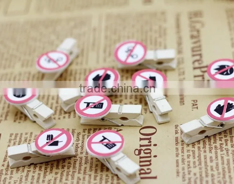 promotional gift custom paper clip/souvenir photo clip/school wooden book mark
