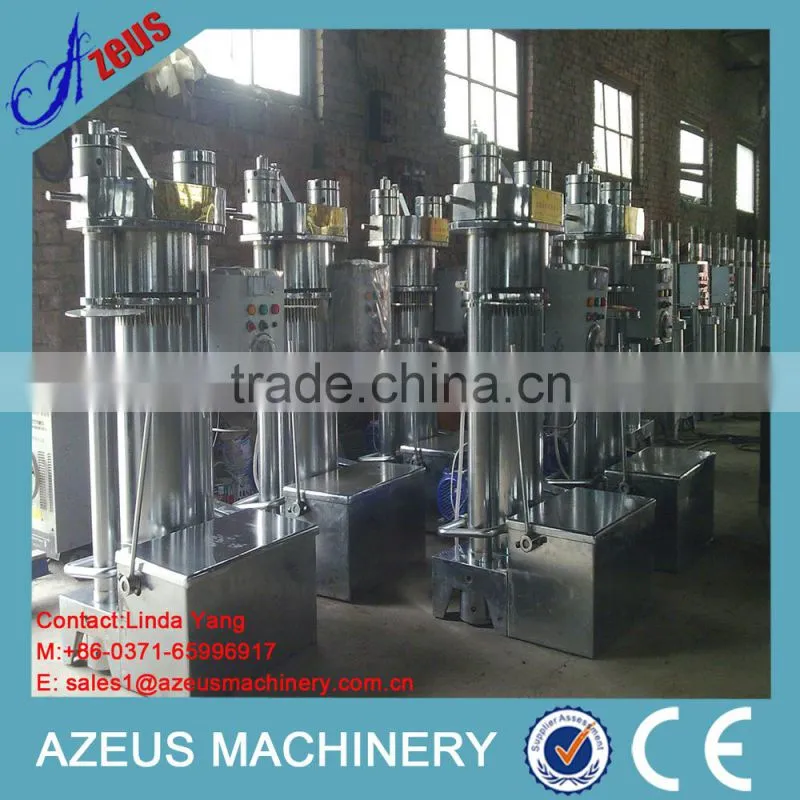 AZEUS brand hydraulic type Small olive oil press / Soybean oil mill