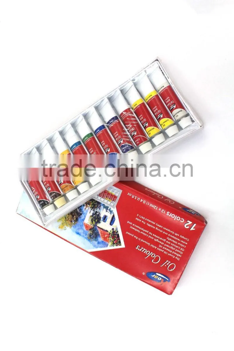 wholesale professional 12 color artist oil paint made in china