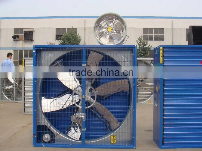 Greenhouse glass and industrial exhaust fan