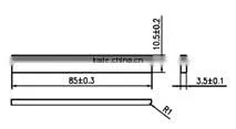 cemented tungsten carbide tiles for agricultural cultivator points