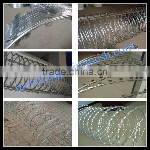 high quality concertina razor wire / high security razor wire price