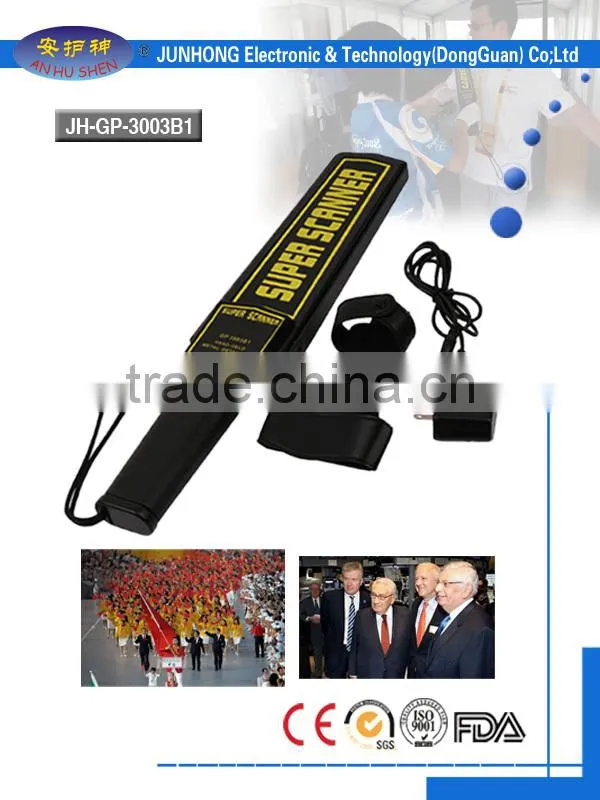 airport security hand held metal detector, body security super scanner