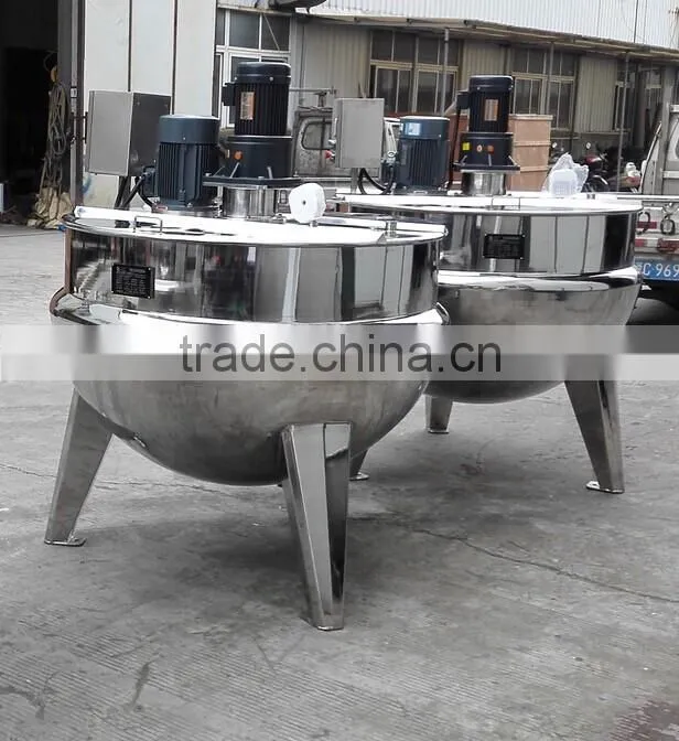 200 liter electric heating soup cooking pot with agitator