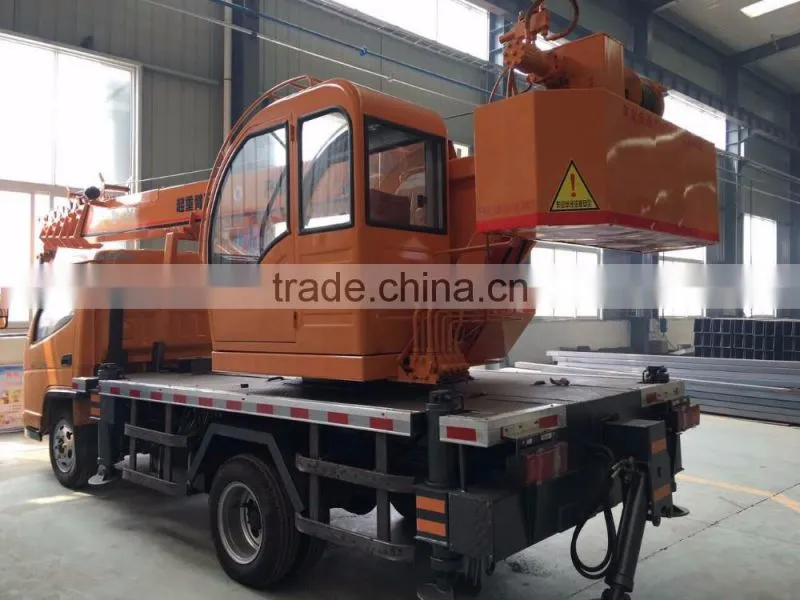factory 6 ton used truck crane with boom crane