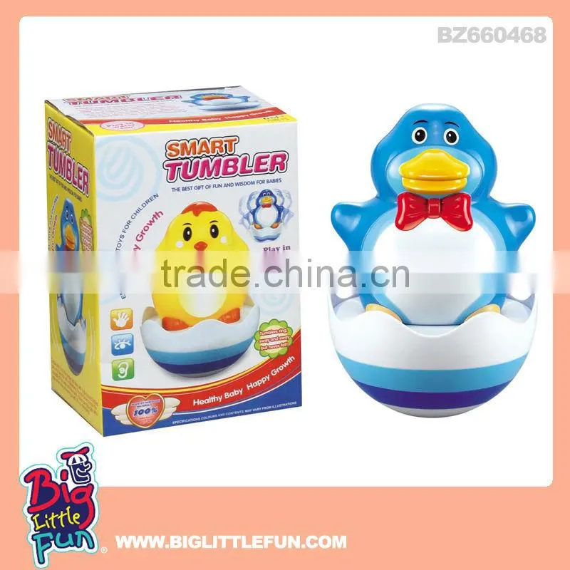Penguin toy tumbler toy with sound