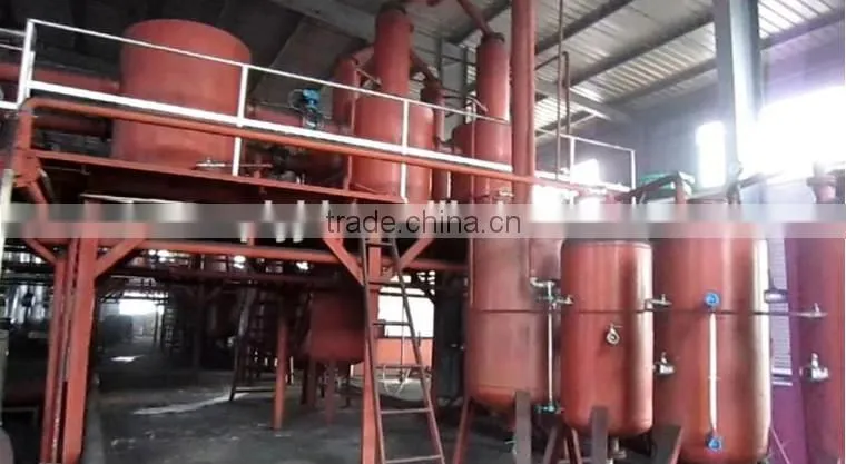 DAYI High oil yield waste engine lubricant oil distillation plant derived diesel with ISO CE certificate