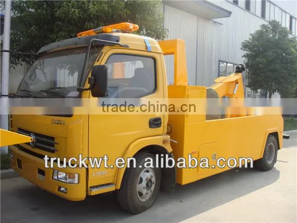 hot sale dongfeng 6 wheel 5ton winch road wrecker